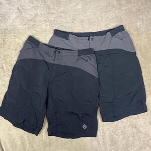 Lot Of 2 Novara Bike Shorts Size Large Mountain Cycling Black Nylon Padded